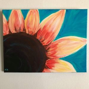 Sunflower Acrylic Painting Wall Art